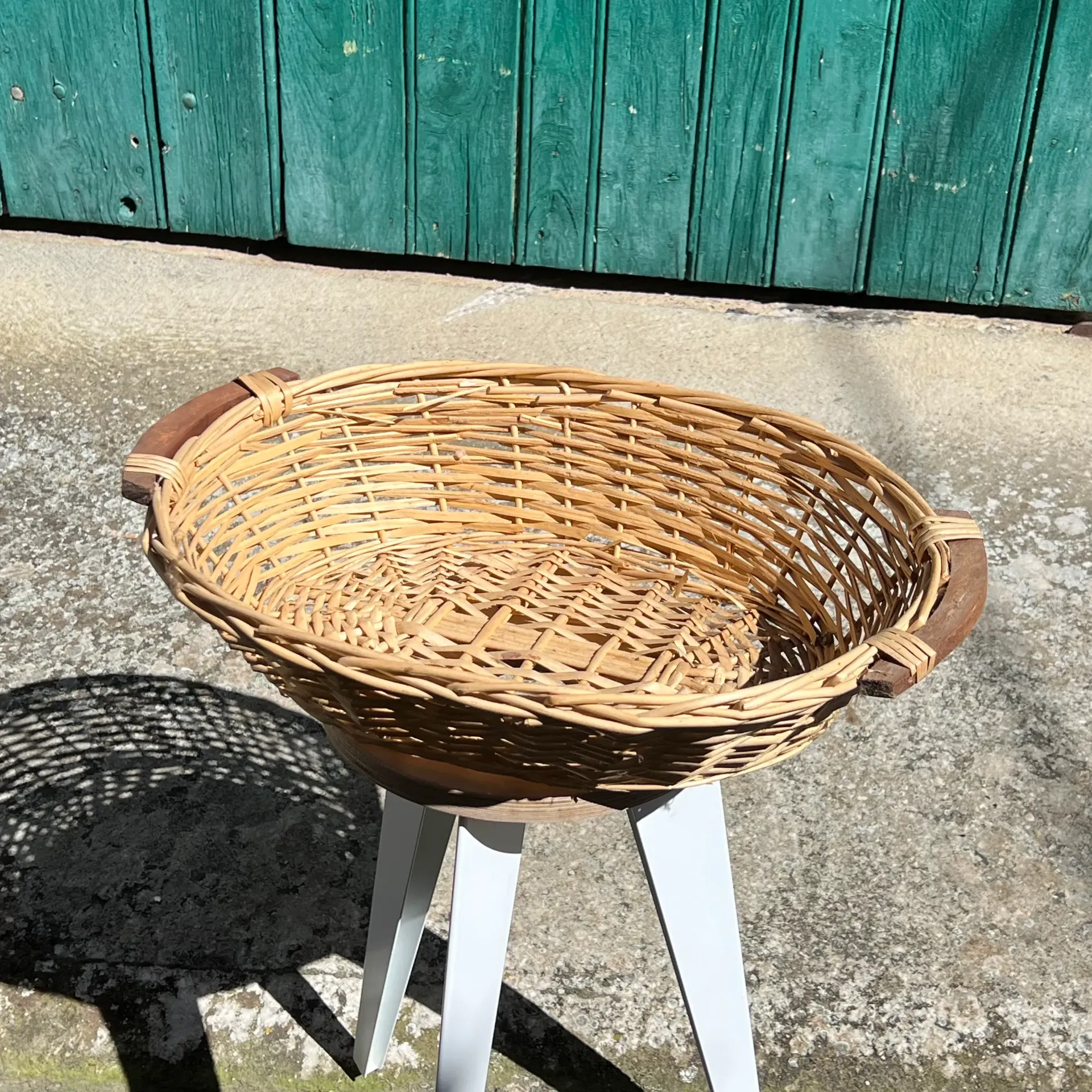 Panière en osier – rangement / déco