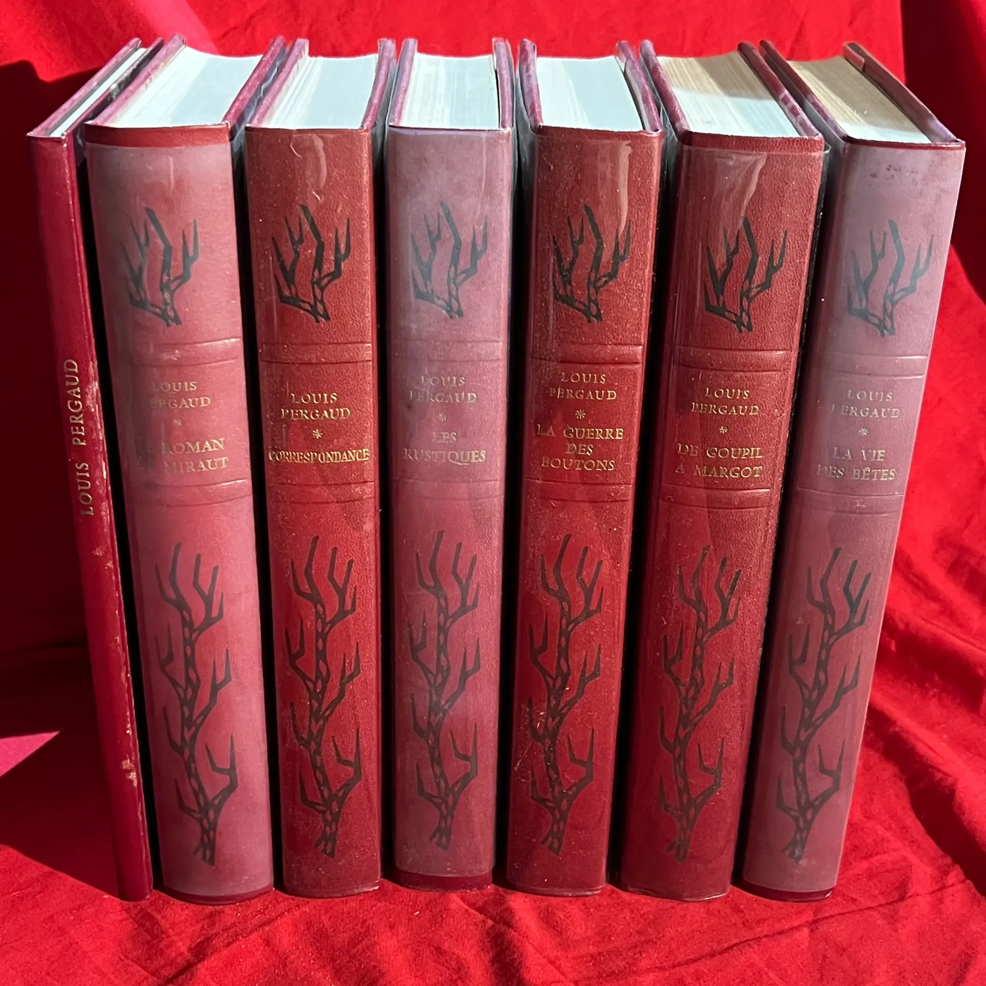 Lot 7 livres Louis Pergaud (édition du cinquantenaire)