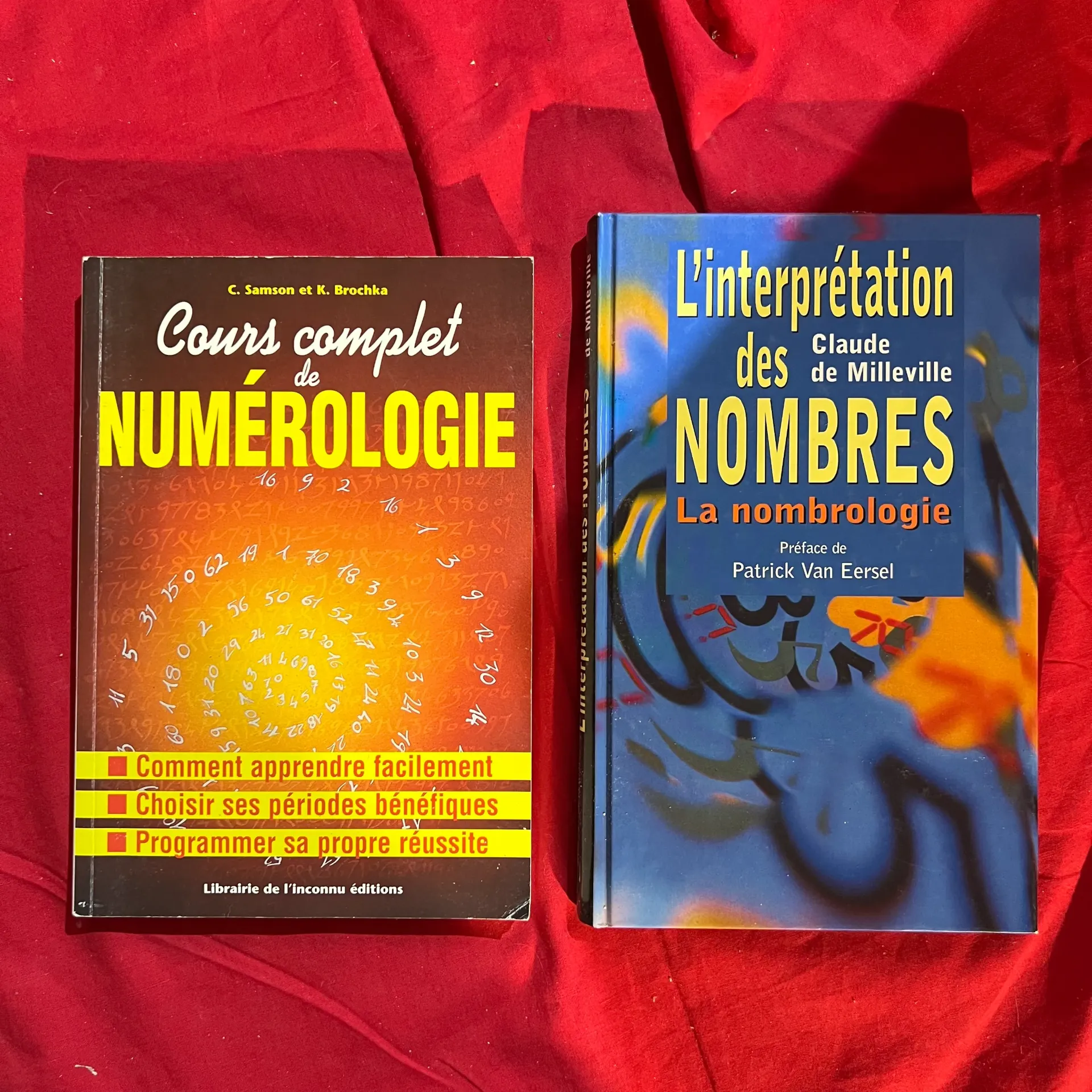 Lot 2 livres sur la numérologie
