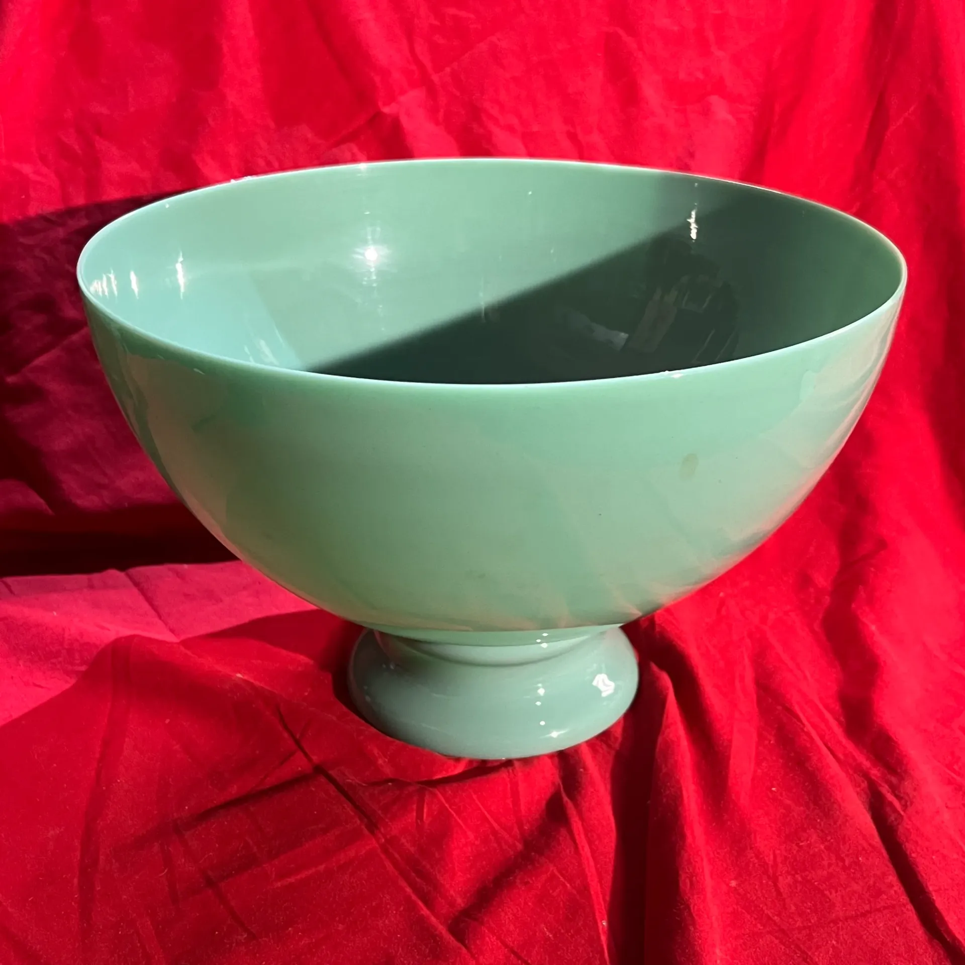 Céramique ajourée turquoise vintage – base de lampe / DIY