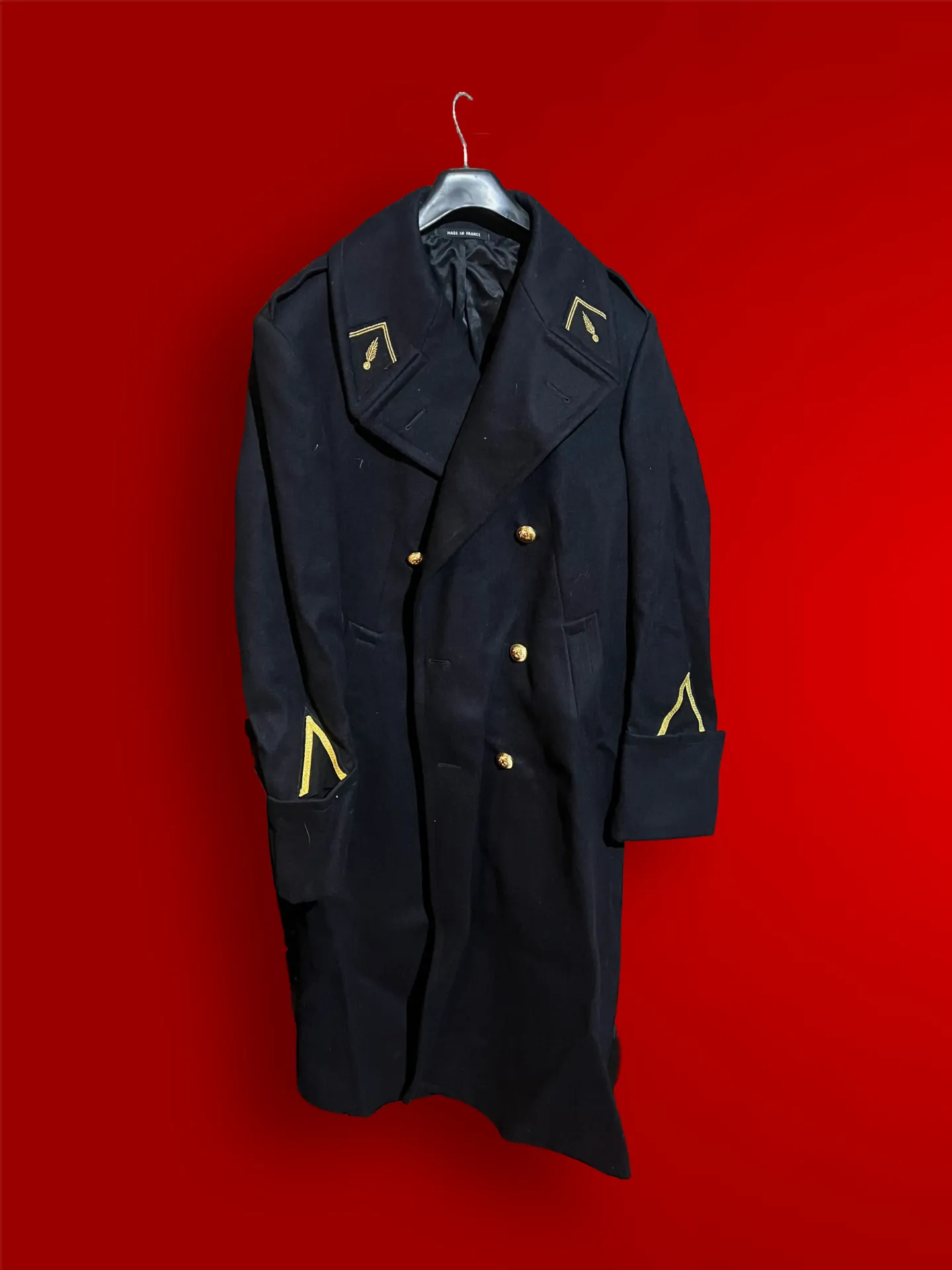 Manteau long bleu marine gendarmerie