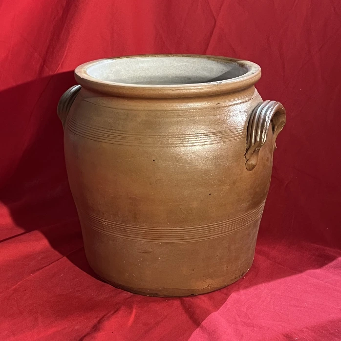 Pots en grès vintage – lot de 5 – déco campagne
