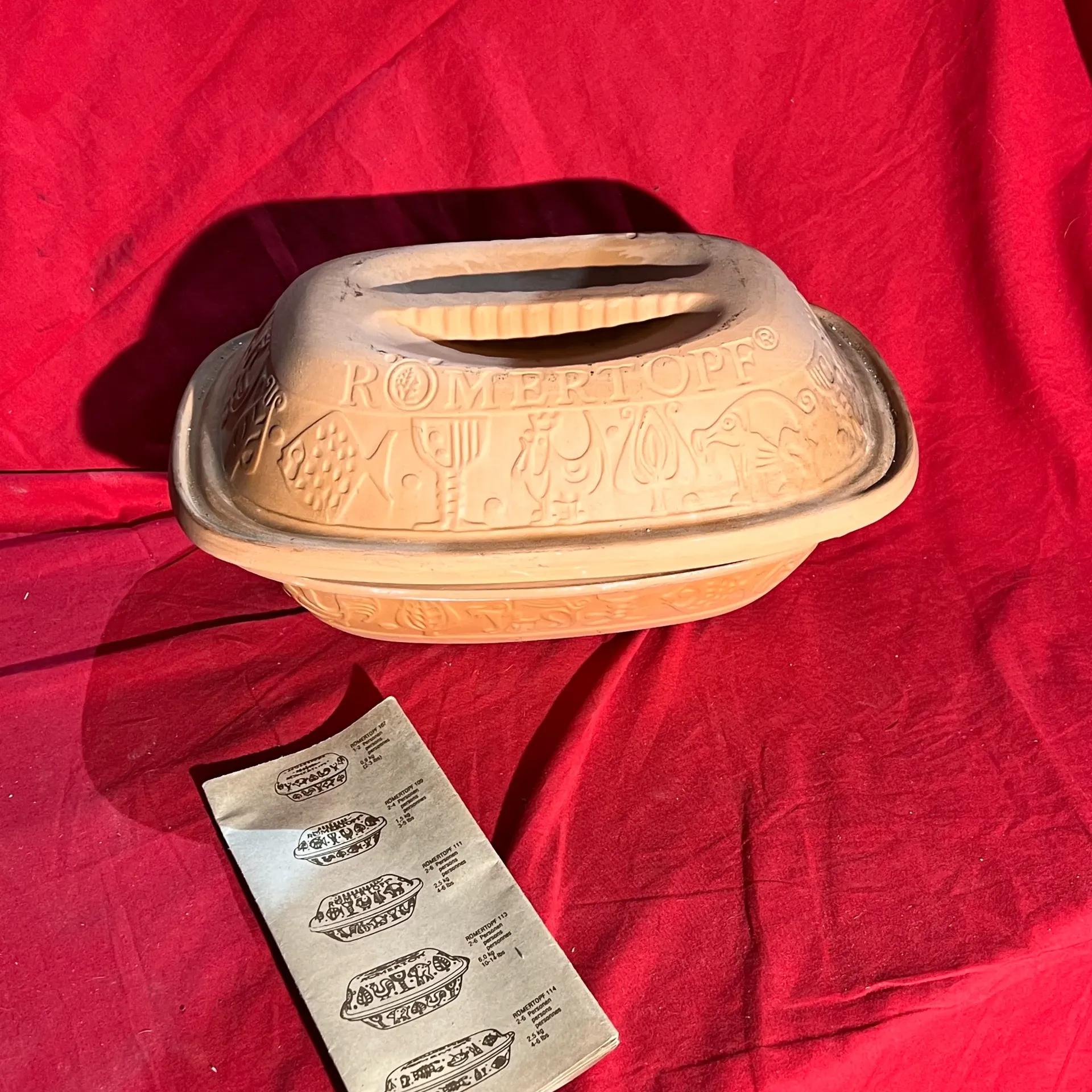 Plat en terre cuite Römertopf