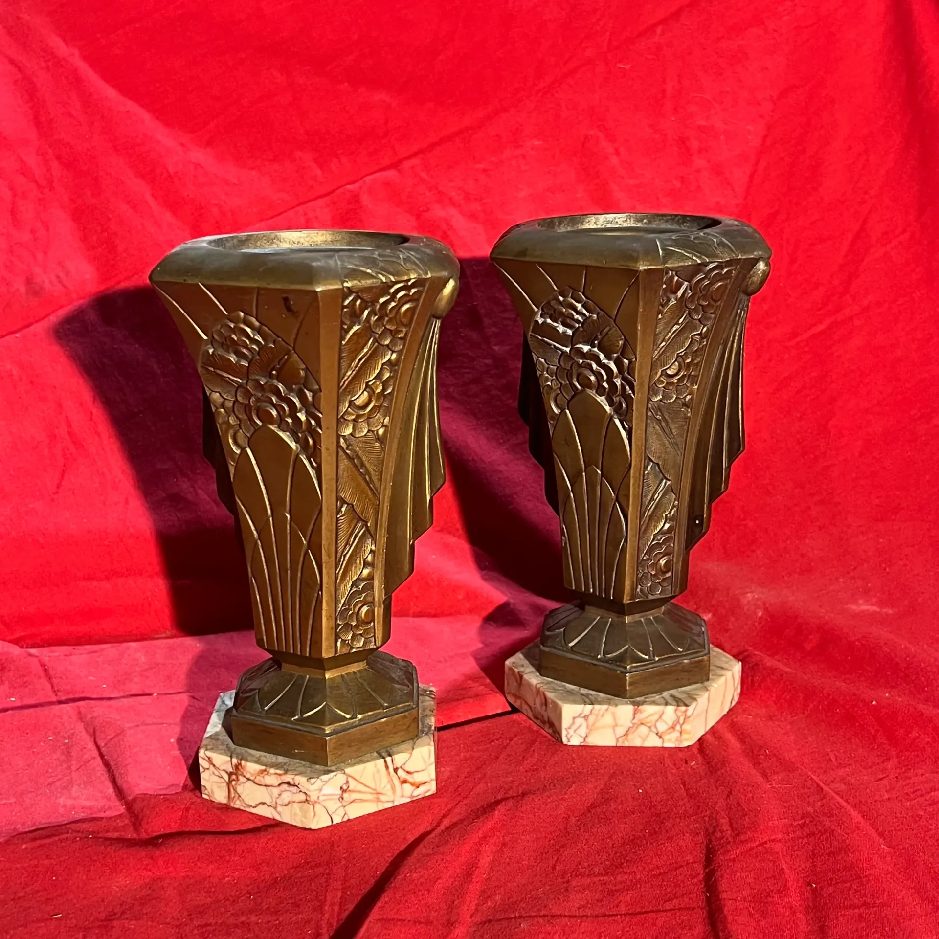 Lot de deux jolies coupes Art Déco