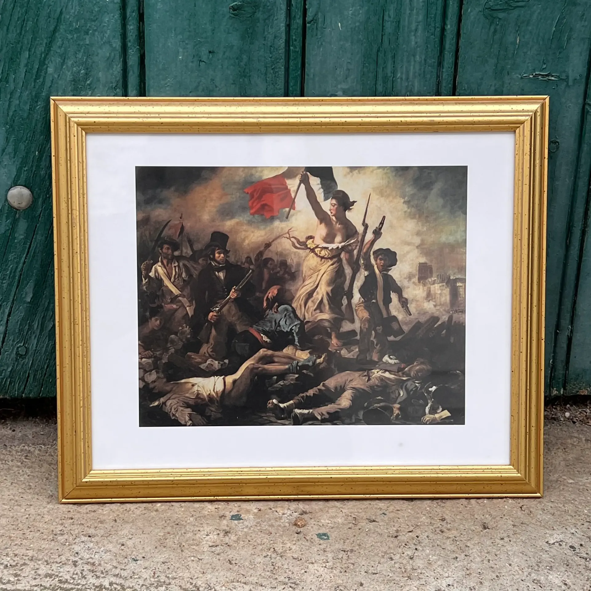Cadre reproduction Delacroix - La liberté guidant le peuple
