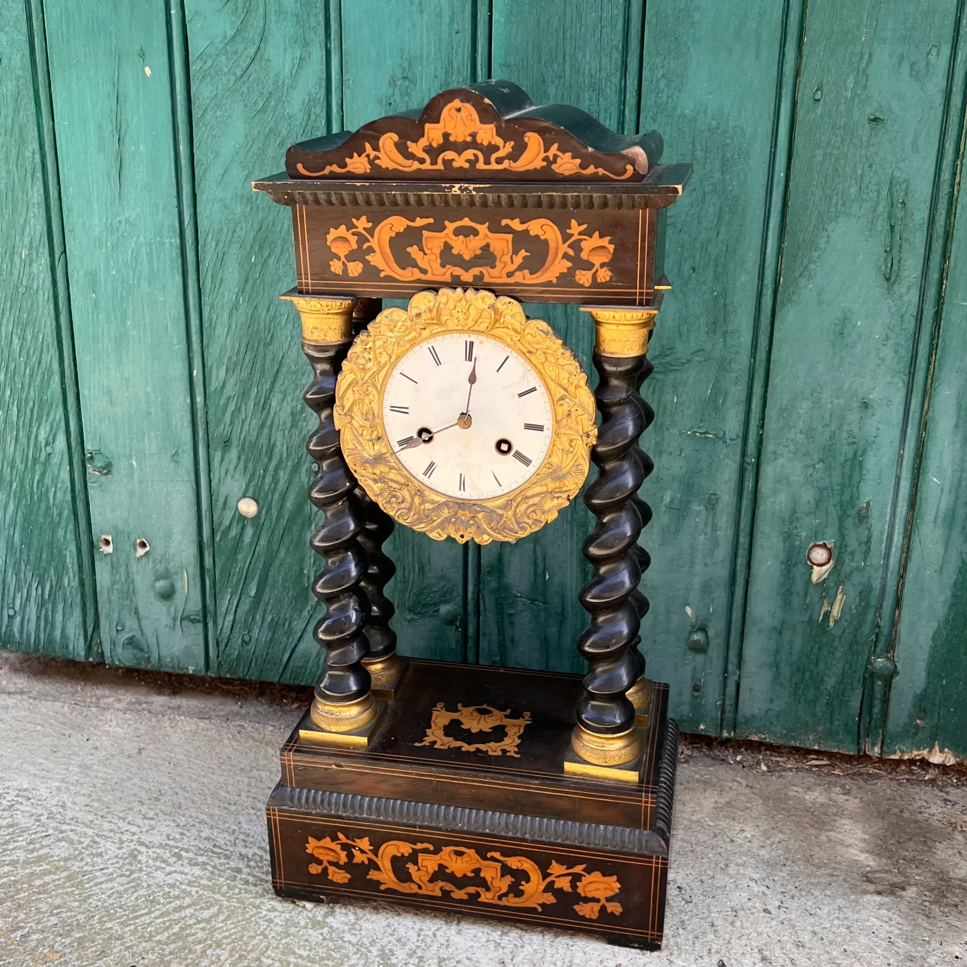 Pendule de cheminée ancienne Napoléon III