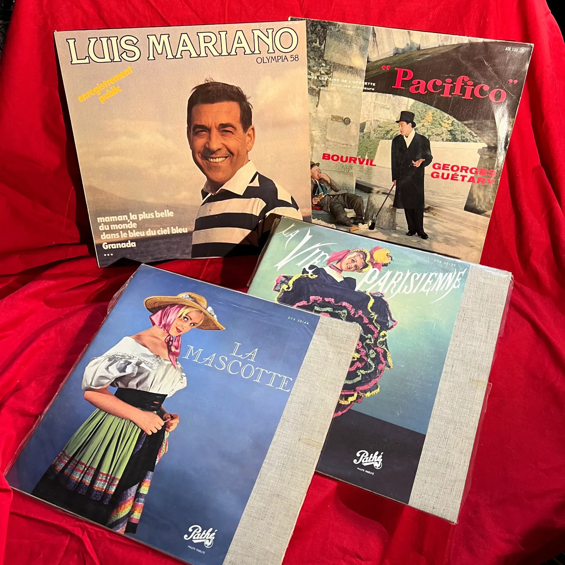Lot 4 vinyles 33T opérette