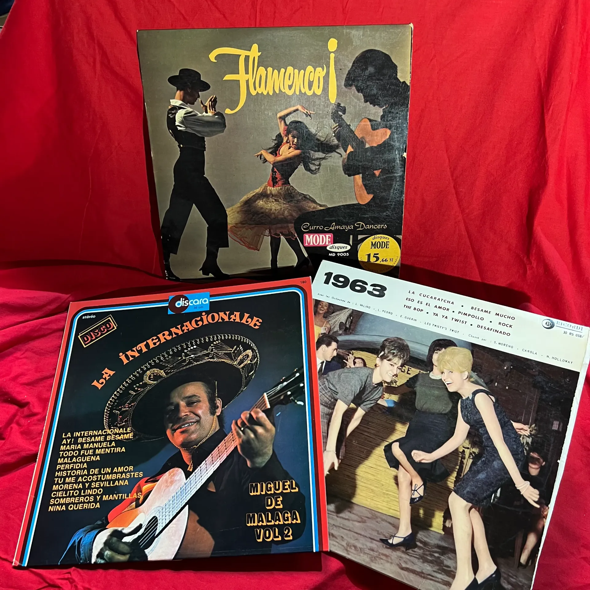 Lot 3 vinyles 33T flamenco latino