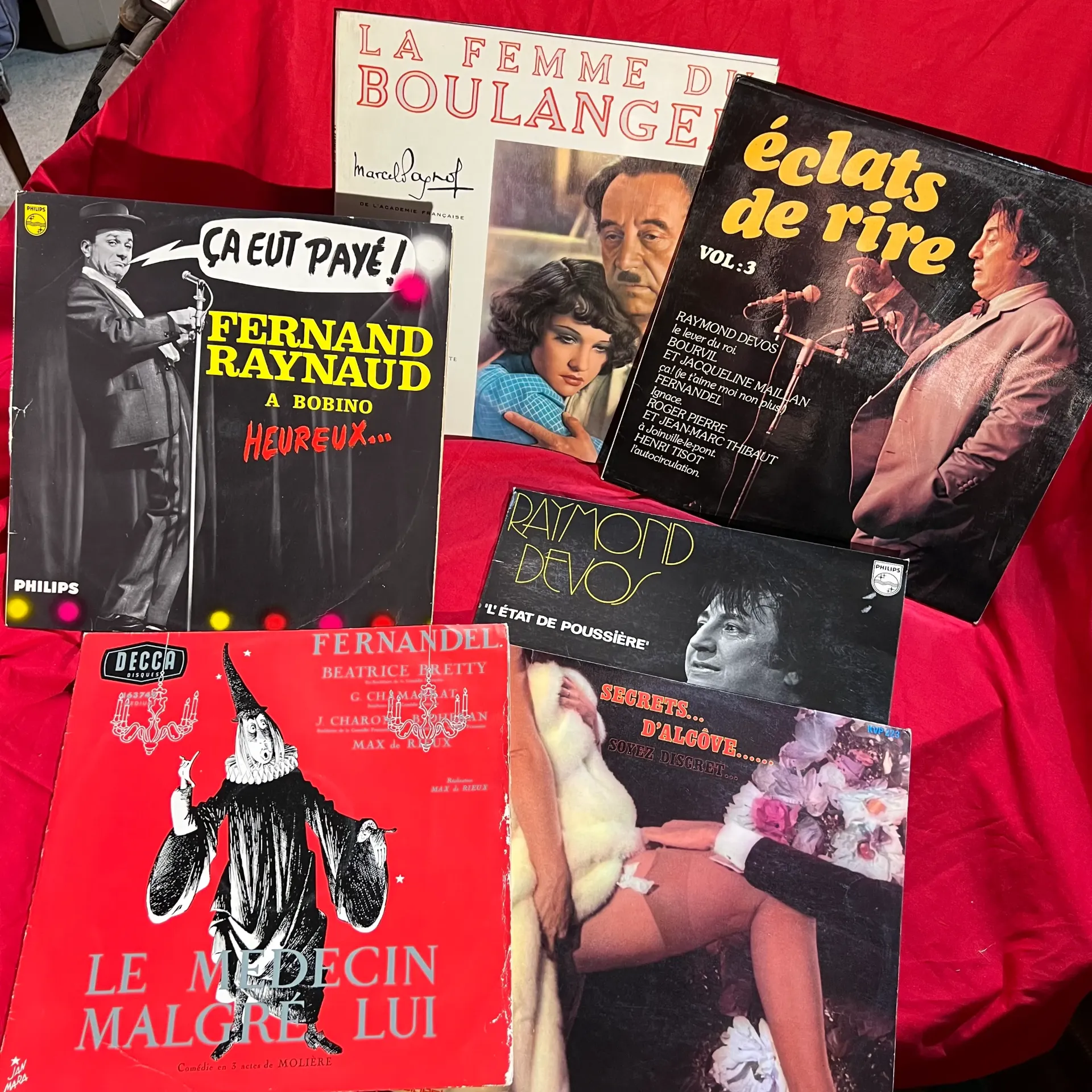 Lot 6 vinyles 33T humour sketches