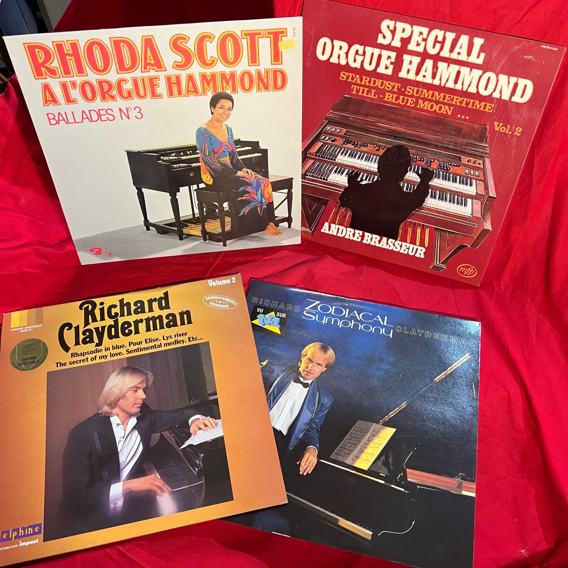 Lot 4 vinyles 33T orgue Hammond