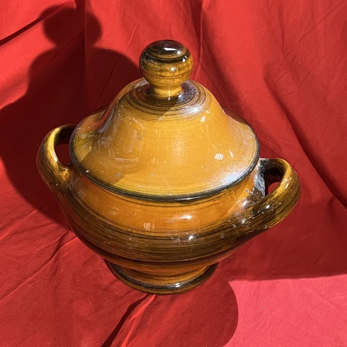 Plat à tajine en céramique vintage