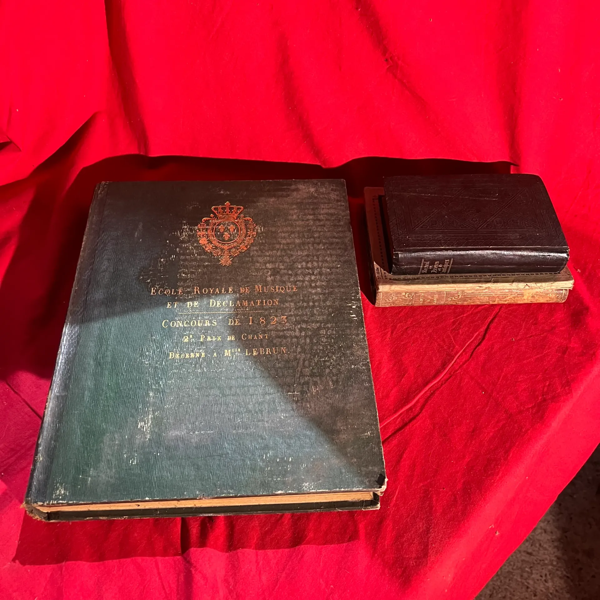 Lot de 3 livres musique, cantiques et prières