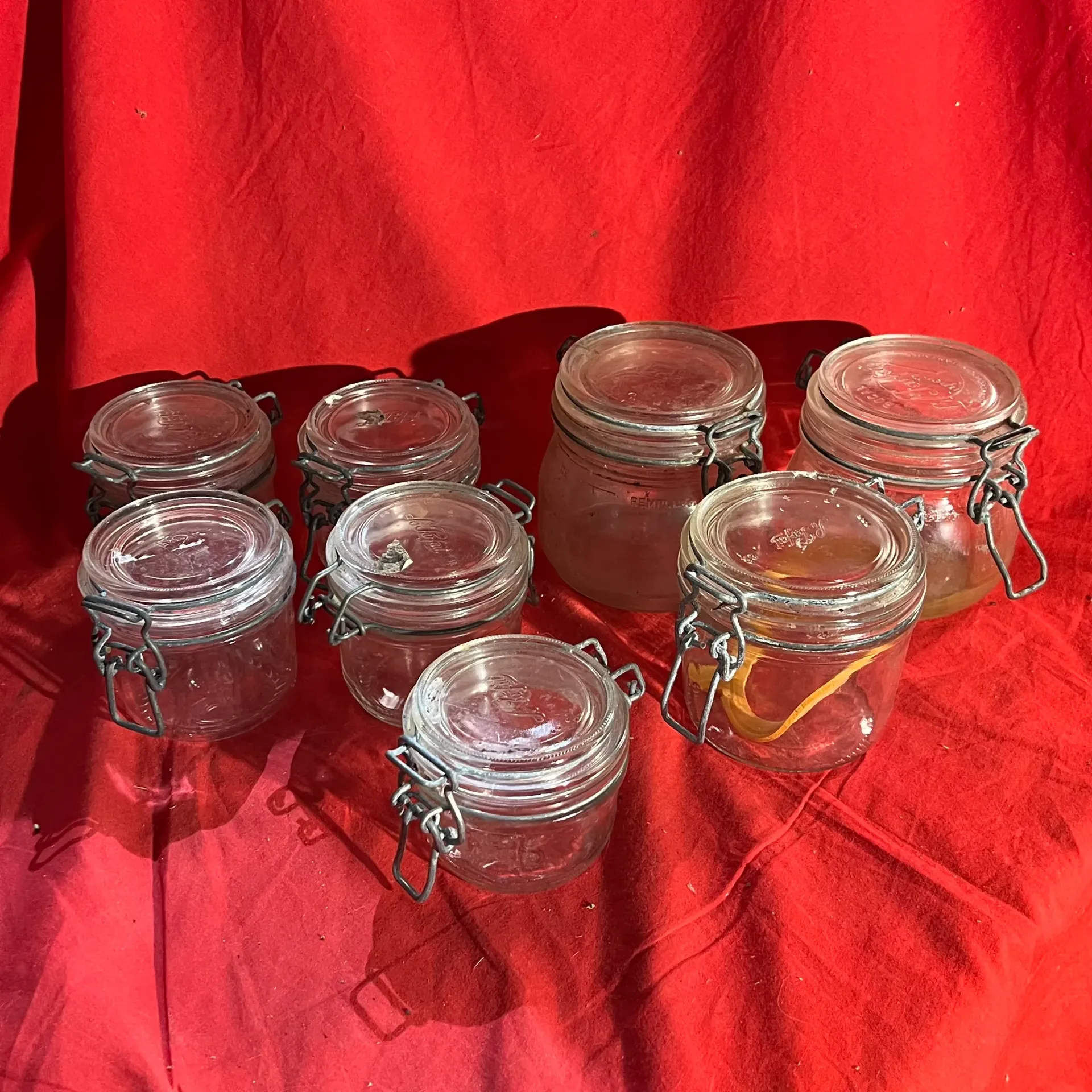 Lot de 8 petits pots de conservation