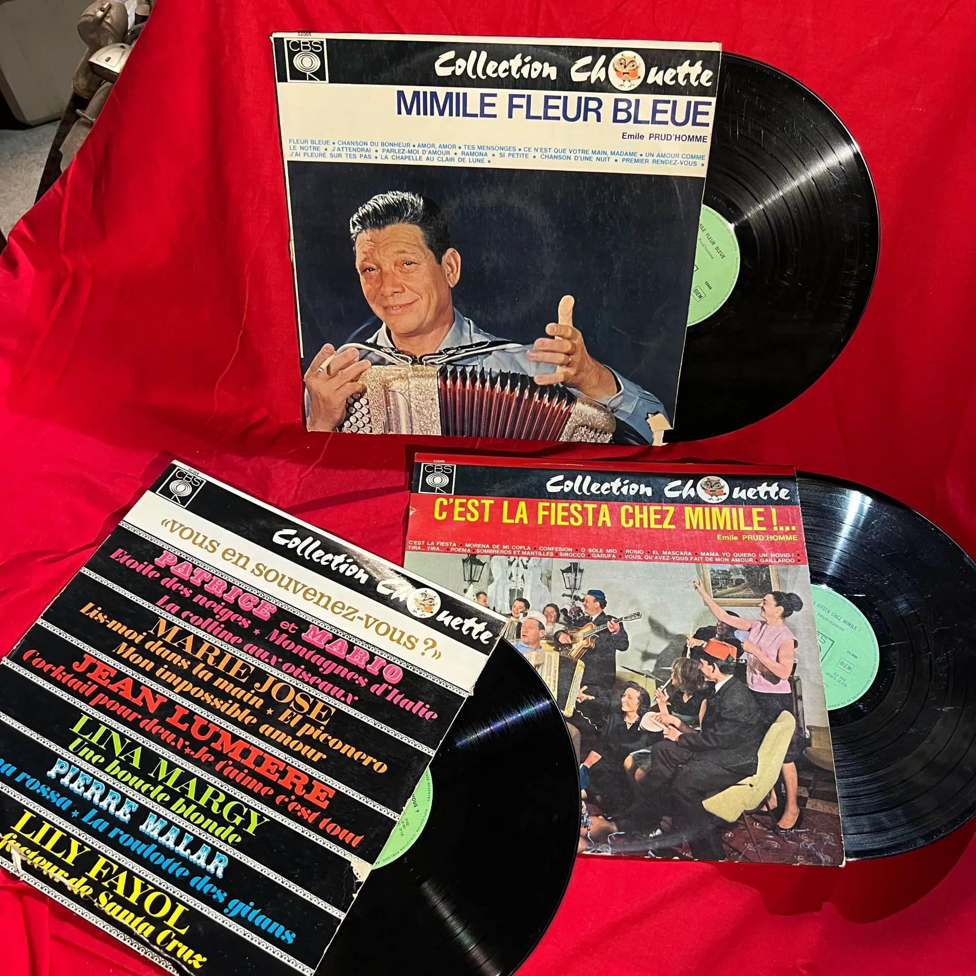 Lot 3 vinyles 33T Chouette Mimile
