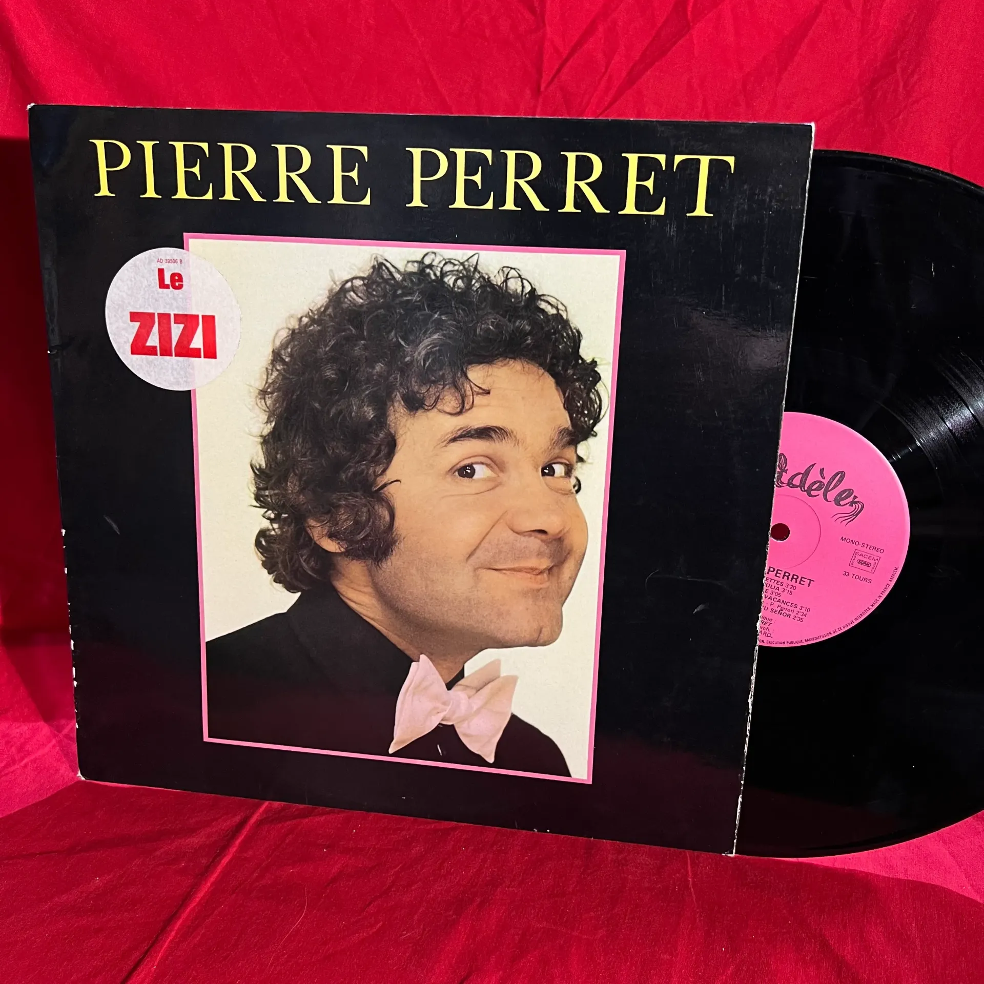 Vinyle Pierre Perret 33T – chanson française humoristique vintage