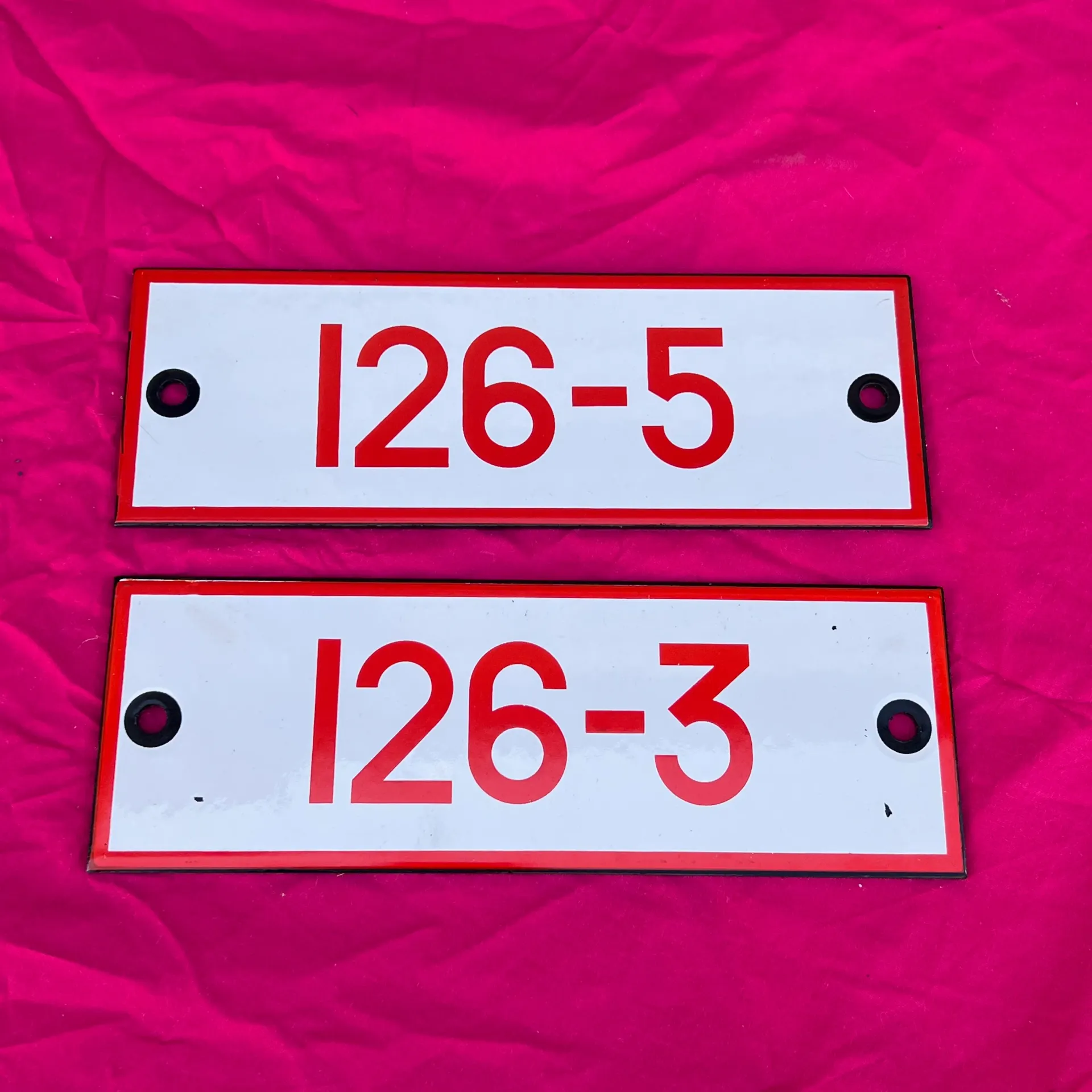 Lot de 2 plaques ferroviaires SNCF