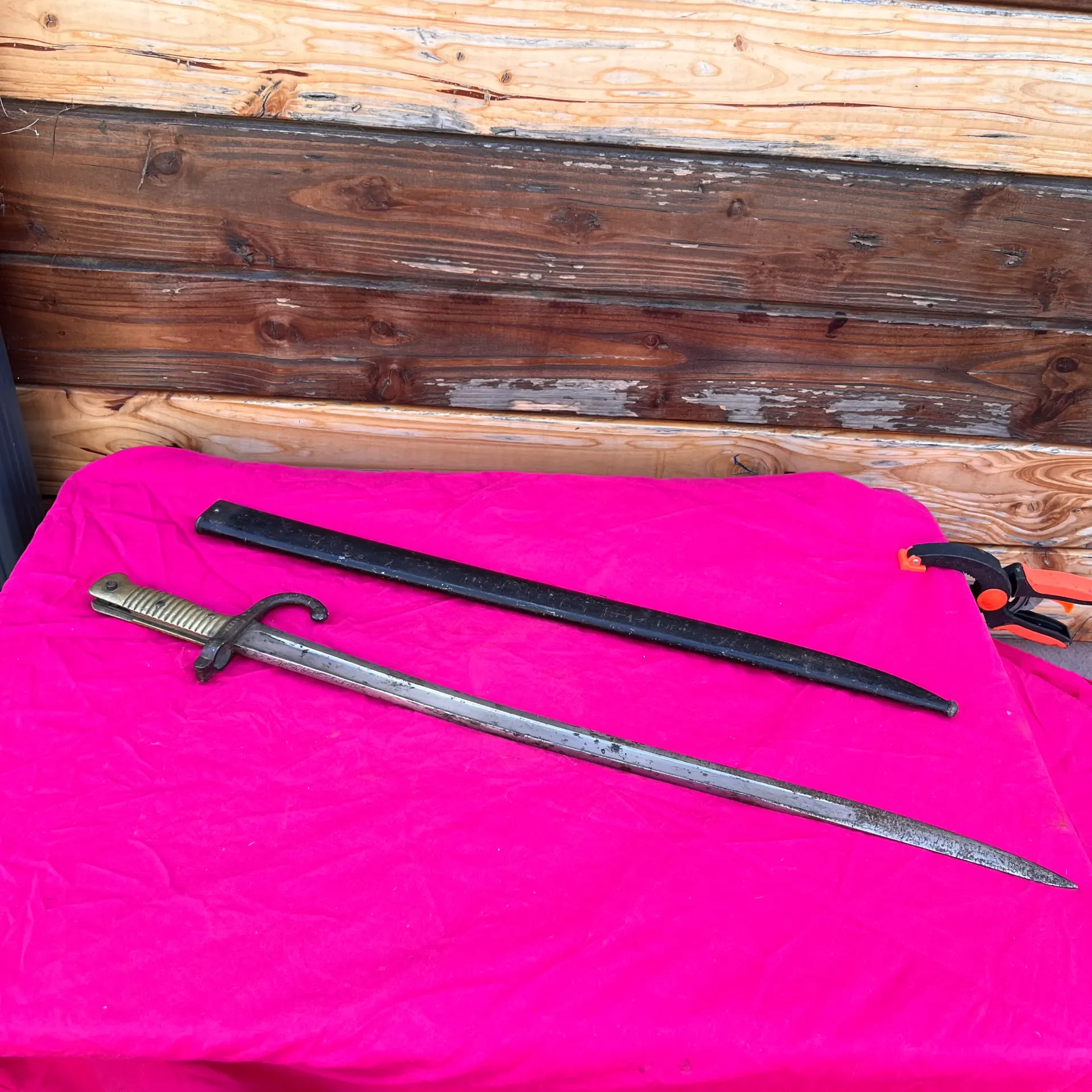 Baïonnette Chassepot 1870 avec fourreau en fer