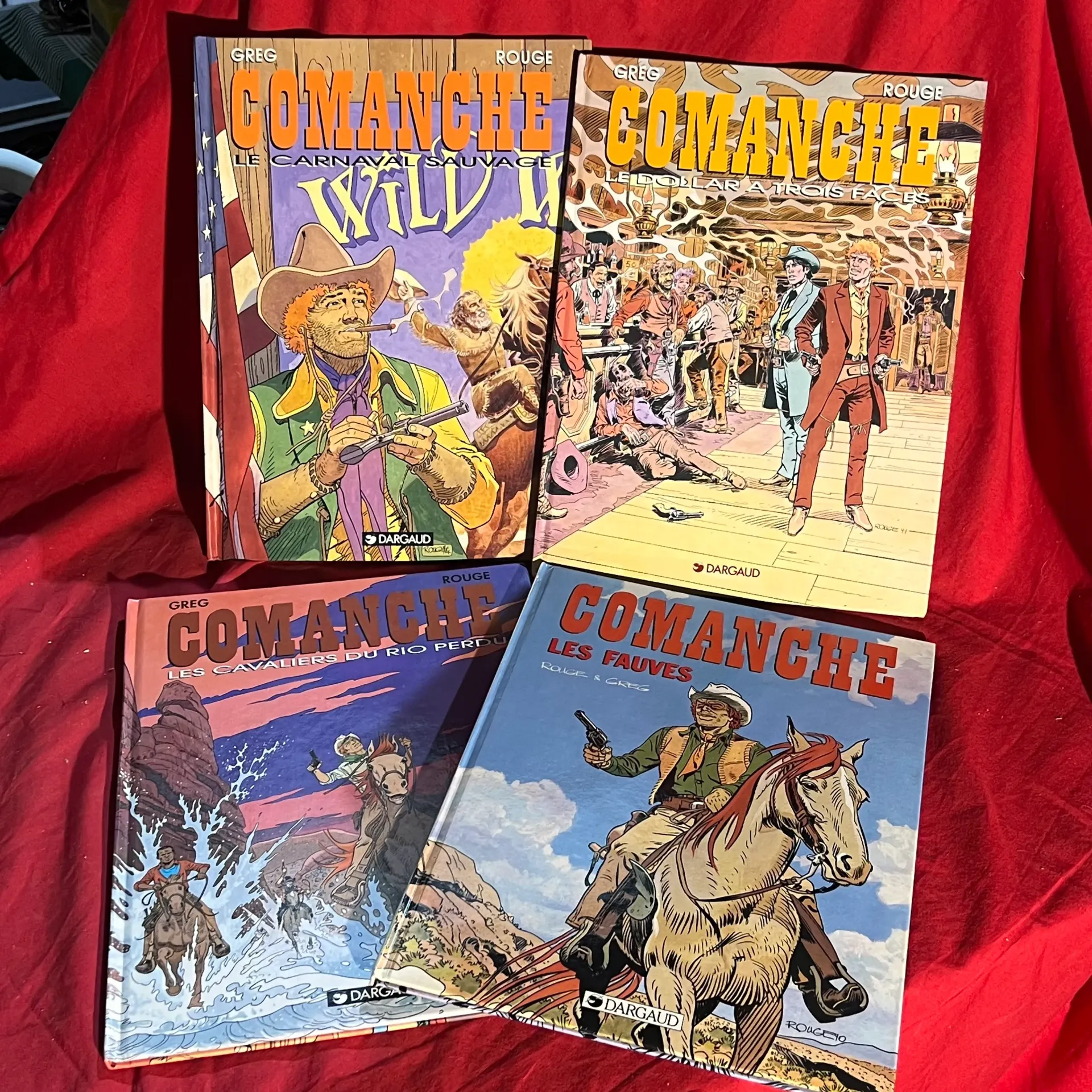 Lot de 4 BD Comanche - Greg Rouge - Dargaud
