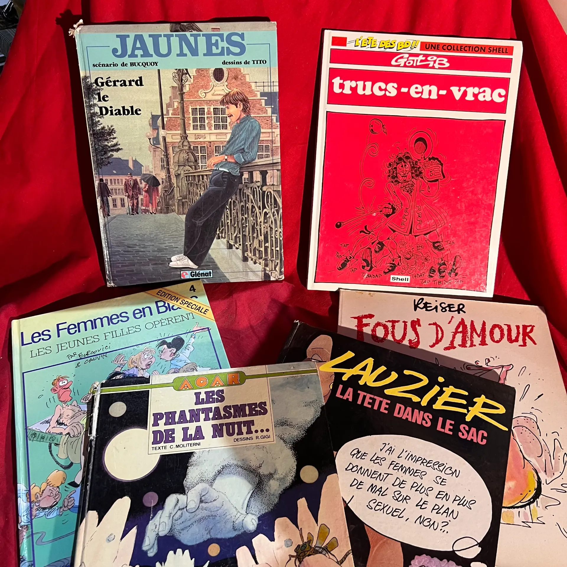 Lot de 6 BD pour adulte