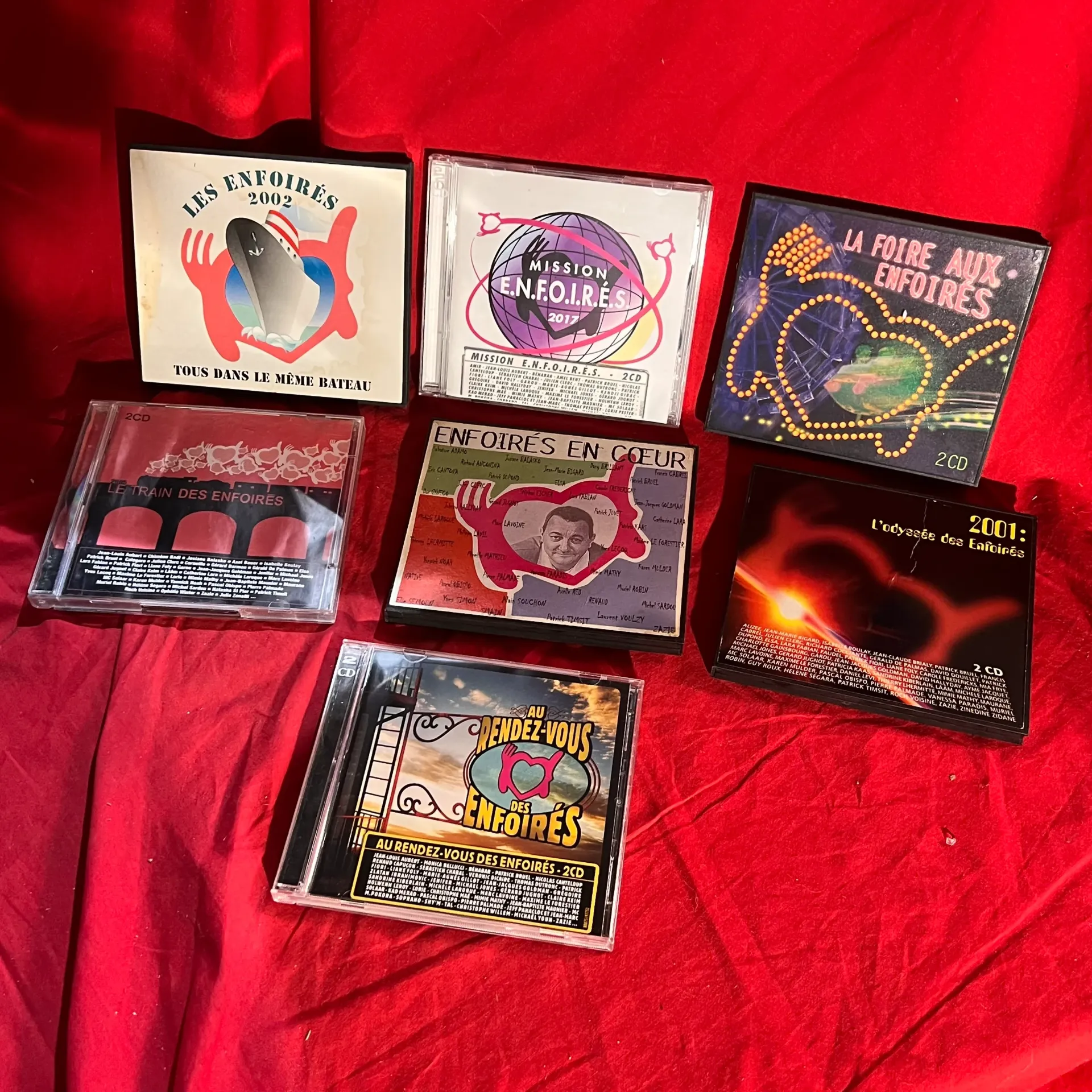 Lot de 7 CD - Les Enfoirés