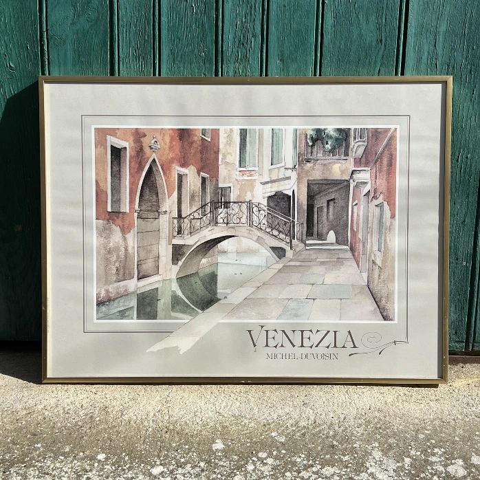 Tableau Venise canal – Venezia – décor mural vintage