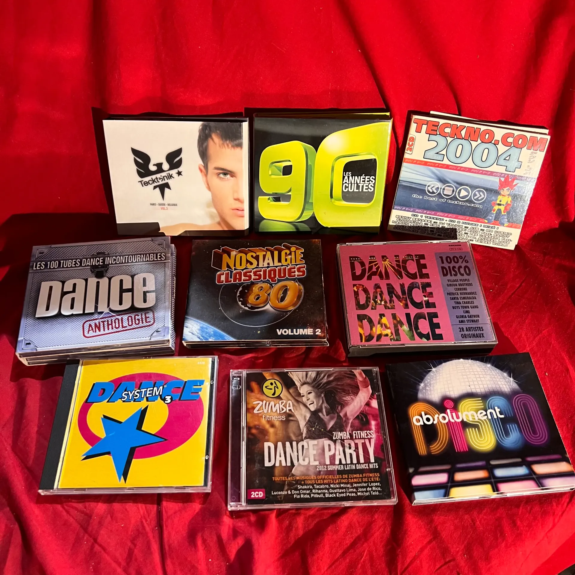 Lot de CD compilation dance, disco