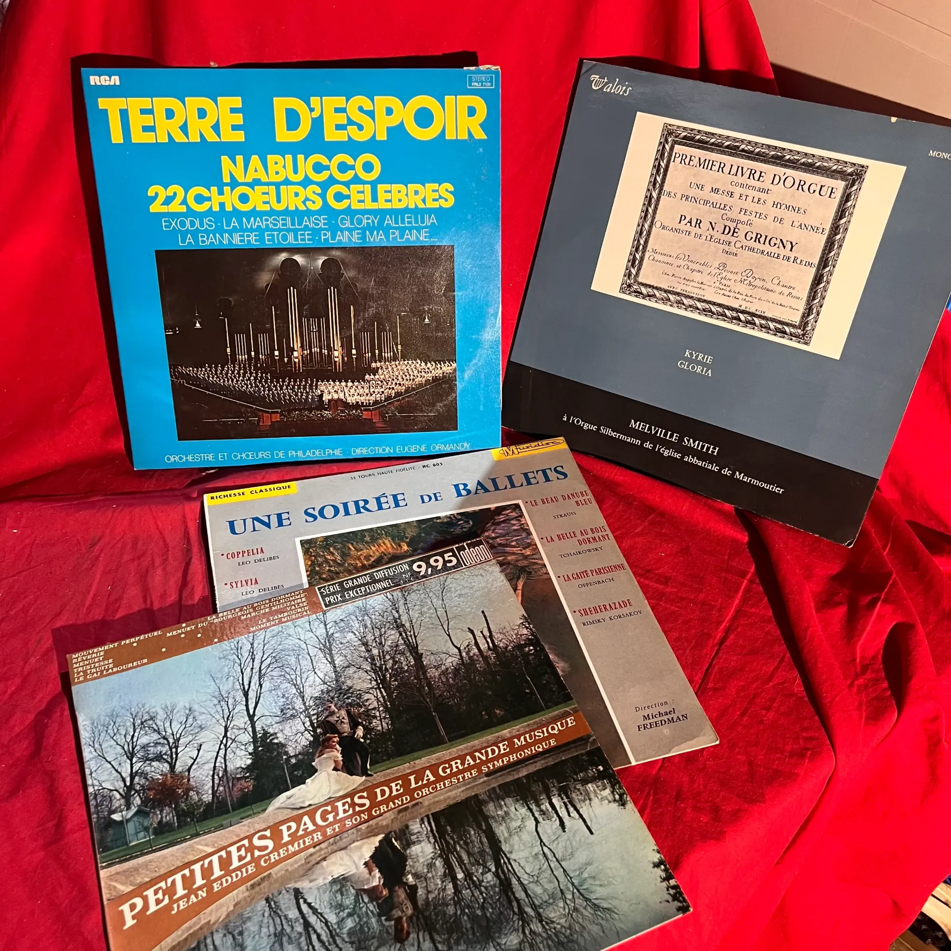 Lot de vinyles de musique classique et grandes oeuvres