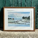 Lithographie signée S. Lauro – Voilier de Bretagne – numérotée