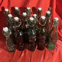 Lot 14 bouteilles en verre vintage limonade déco