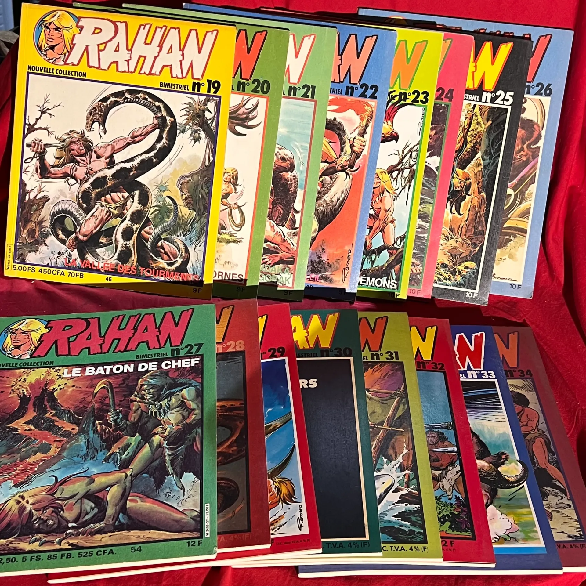 Collection Rahan BImestriel - numéros 19 à 24