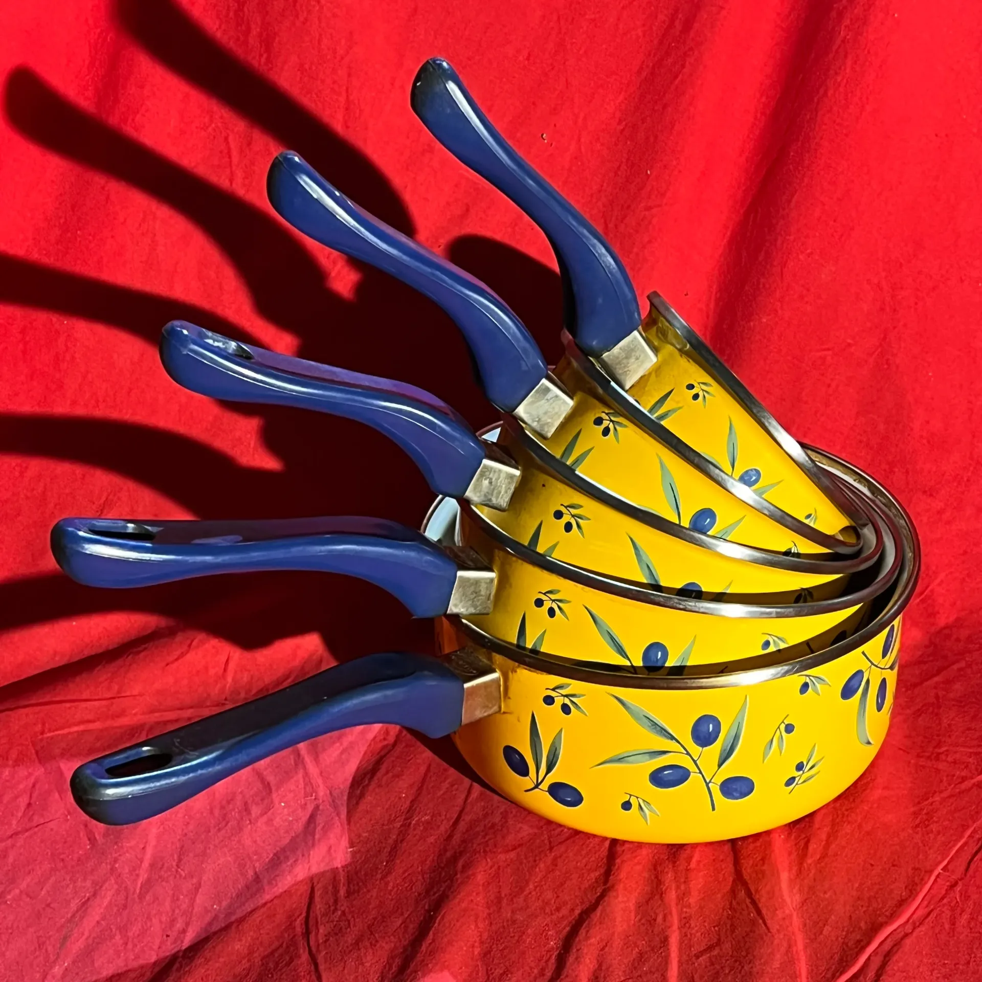 Lot de 5 casseroles style méditerannéen Palluy