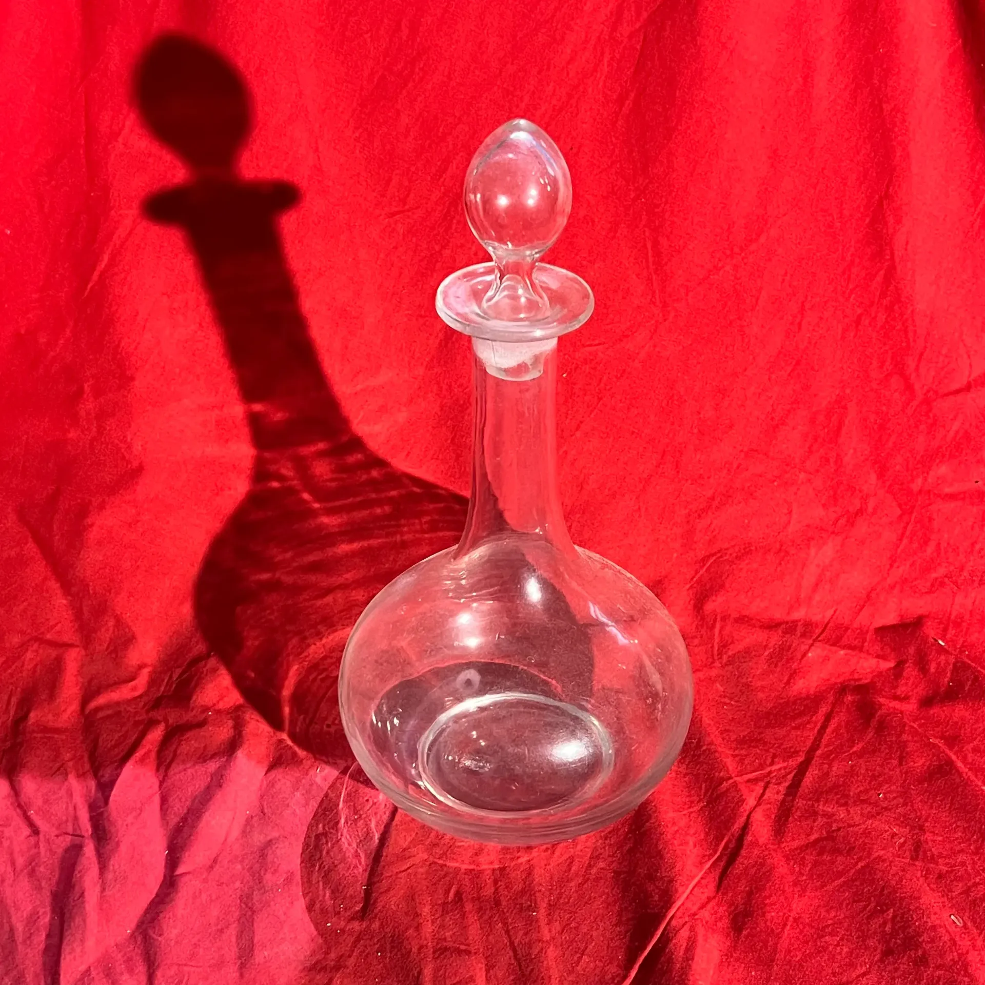 Carafe en verre bouchon