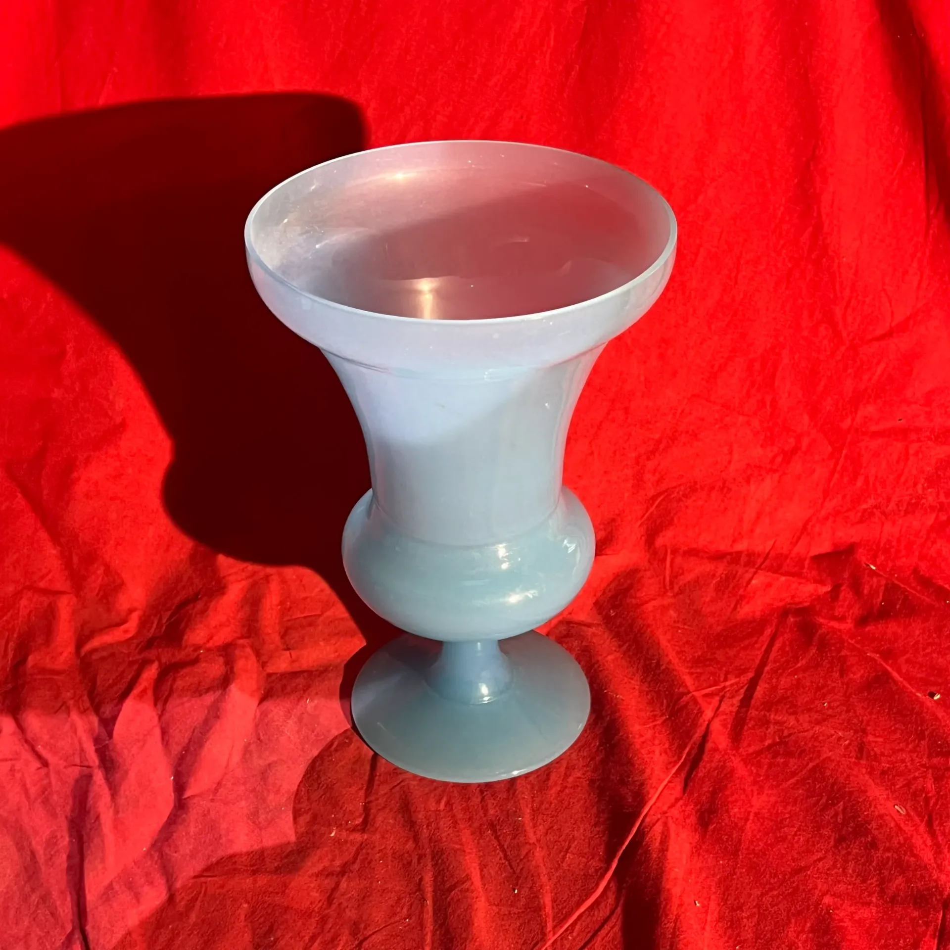 Coupe / vase bleu