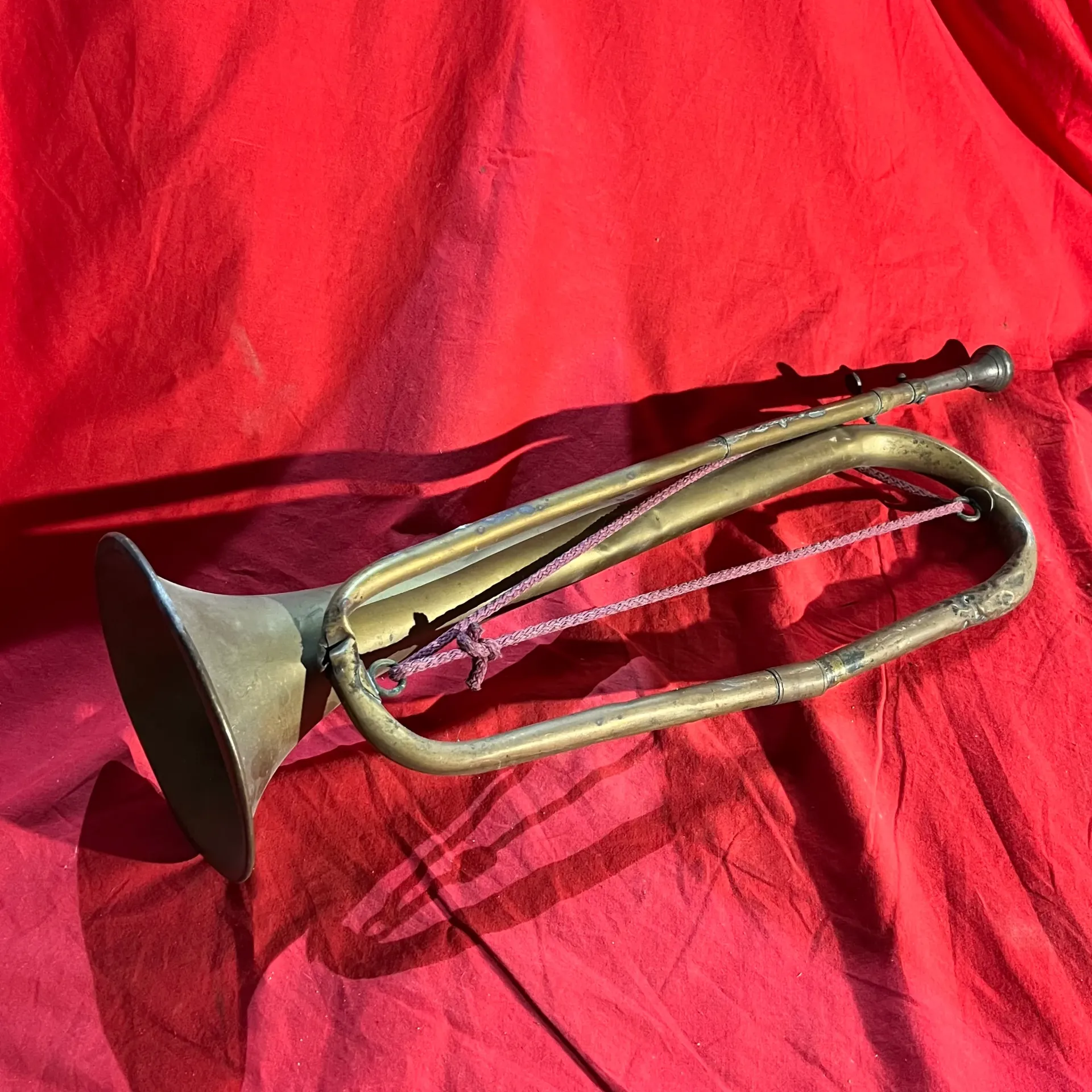 Clairon ancien en laiton avec embouchure Henri Elme Paris n°3