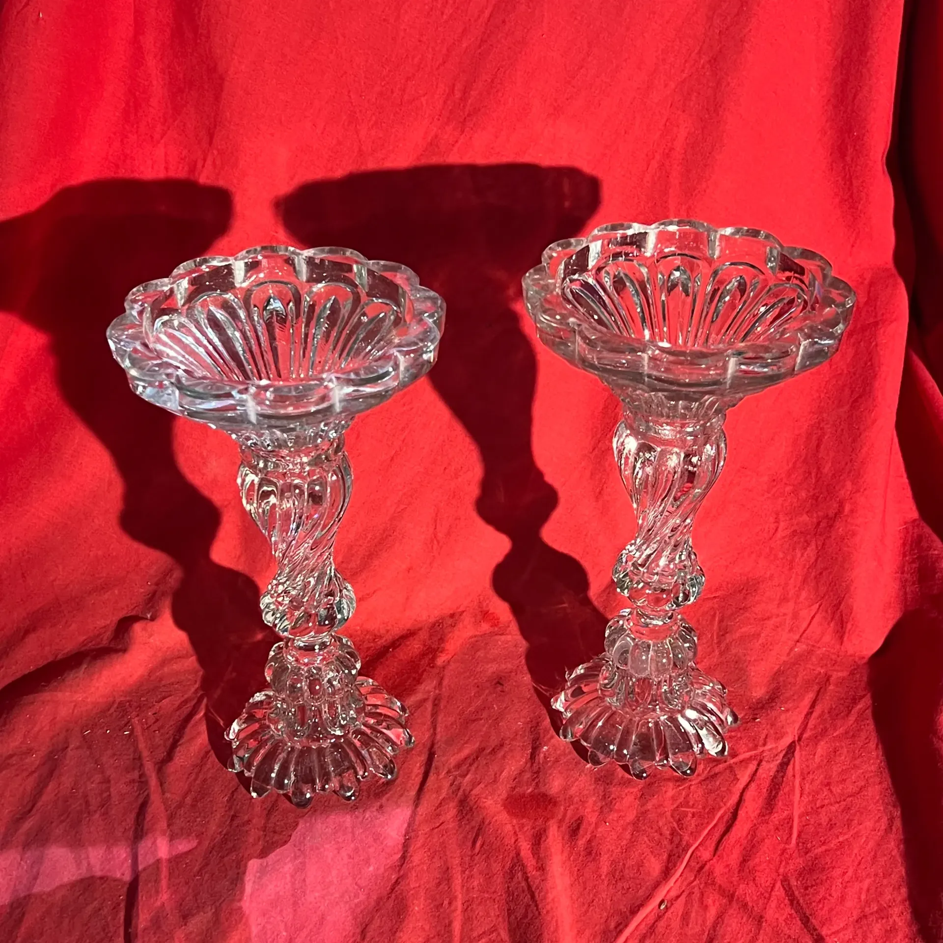 Lot de deux belles coupes / bougeoires