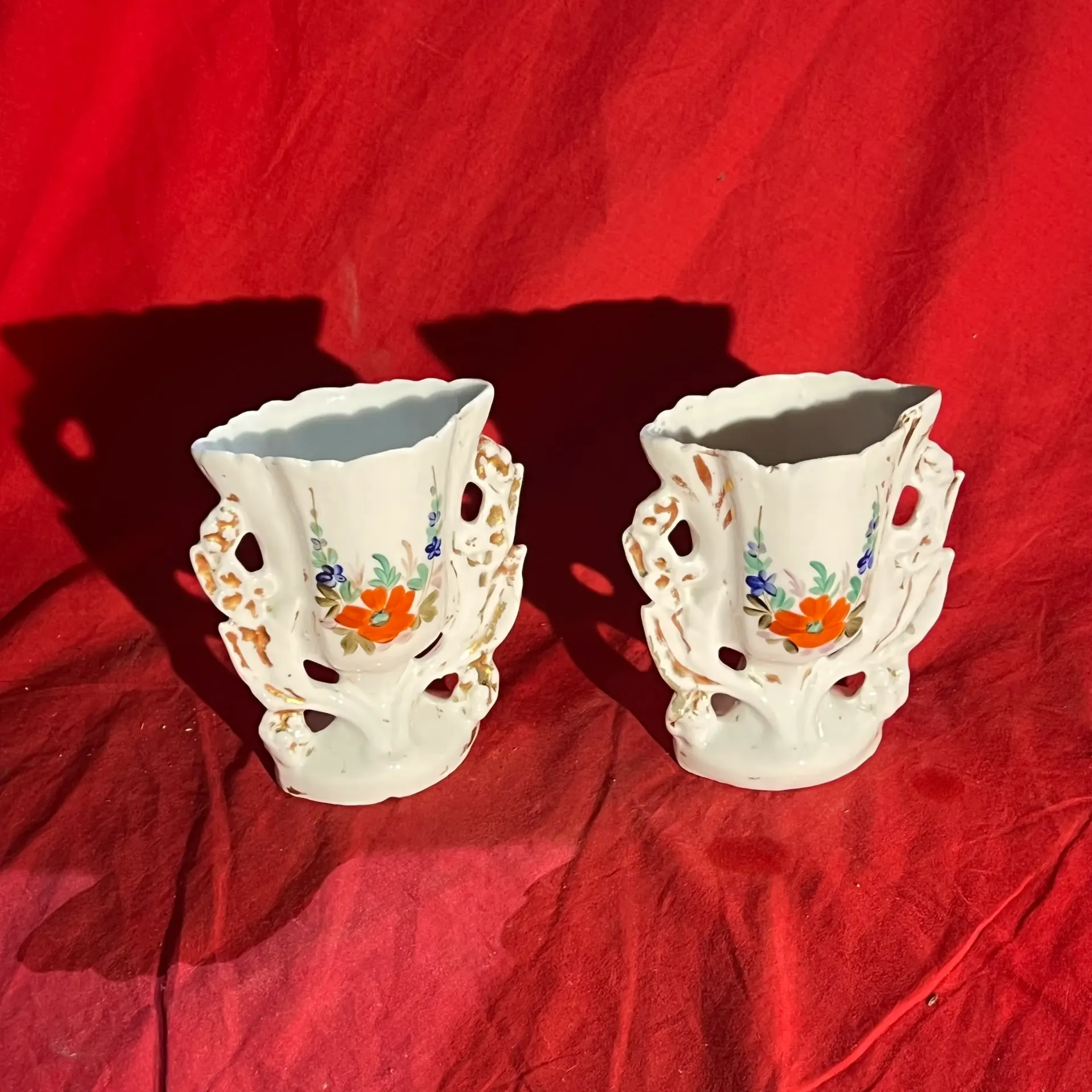Lot de 2 petits vases décoratifs en céramique