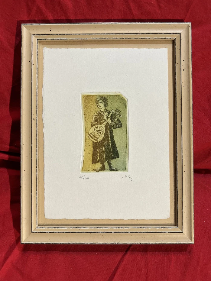 Gravure signée numérotée 16/30 déco artistique