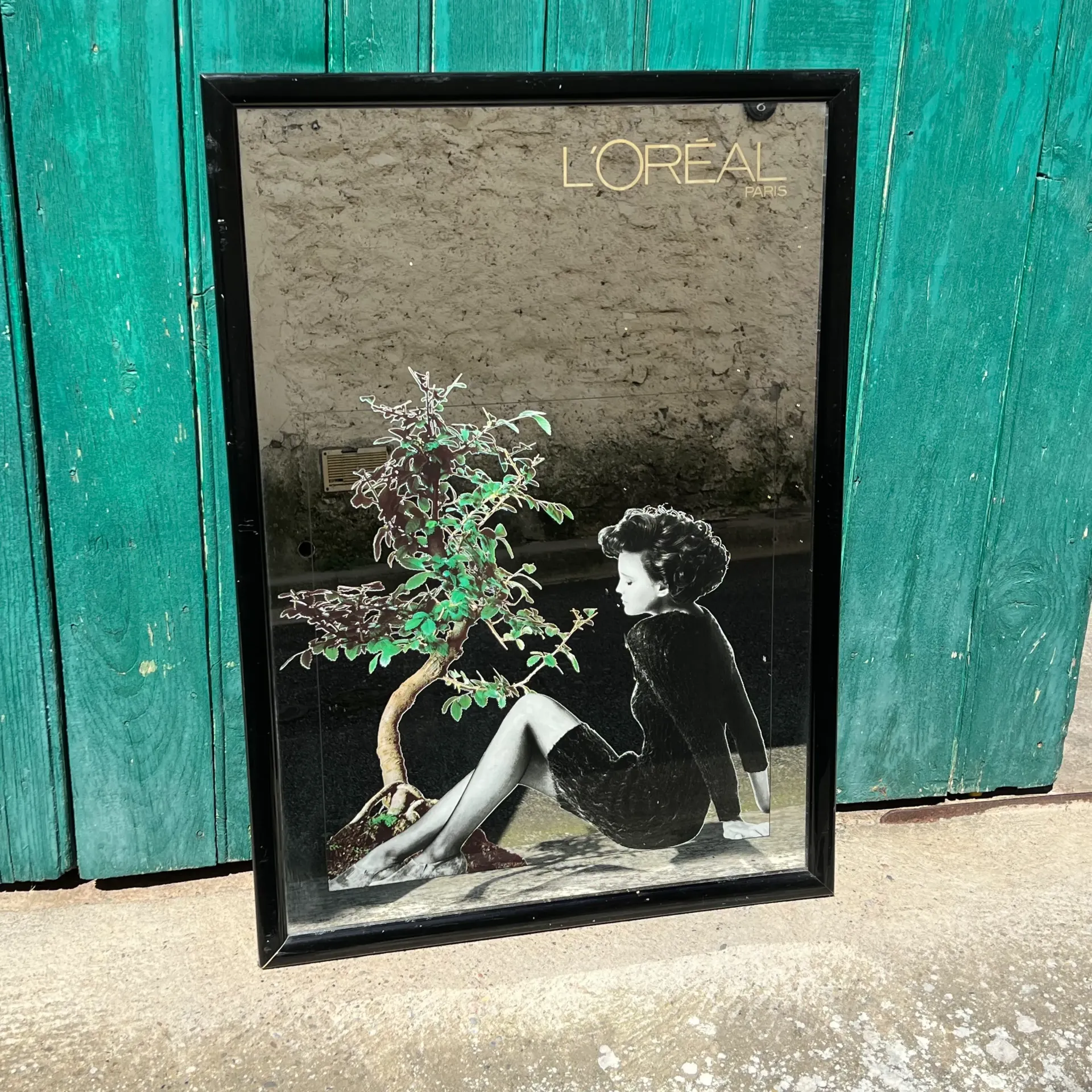 Grand miroir publicitaire L’Oréal – vintage