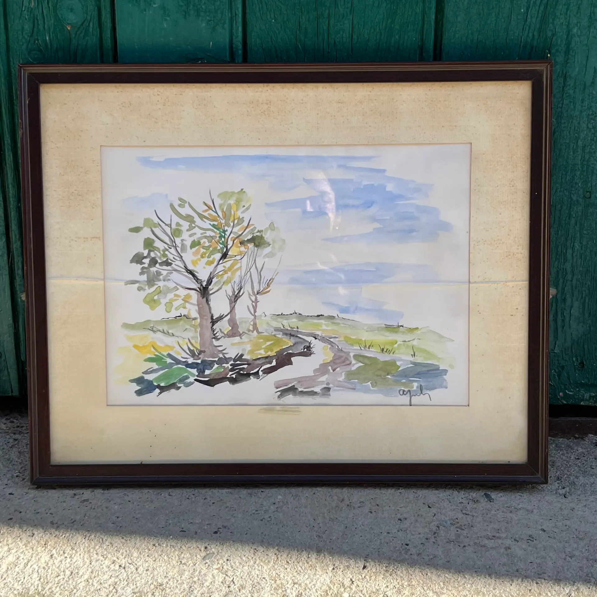 Tableau décoratif signé – à restaurer