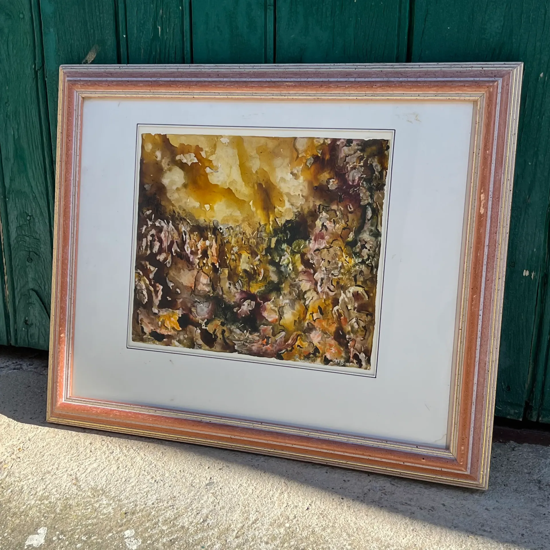 Tableau signé – cadre ancien