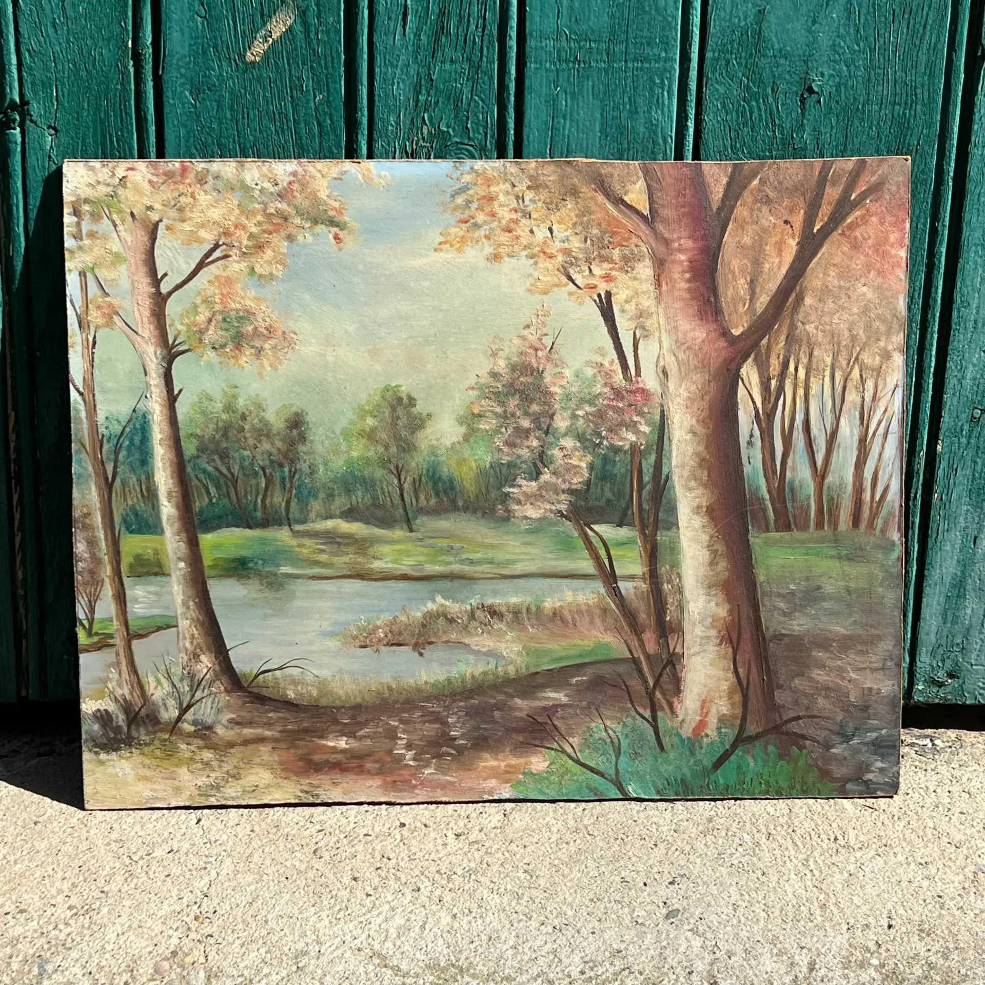 Peinture sur panneau – décoration murale